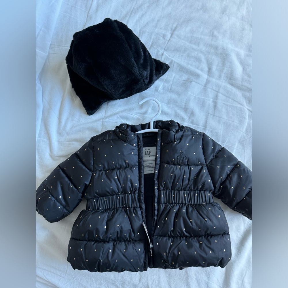 Baby GAP puffer jacket 0-6 months NEW - Picture 5 of 5